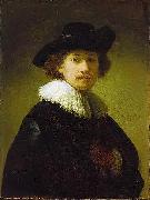 REMBRANDT Harmenszoon van Rijn Self-portrait with hat Spain oil painting artist